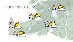 Lægir og léttir til síðdegis