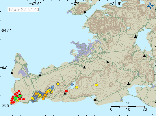 Jarðskjálftahrina á Reykjanesi