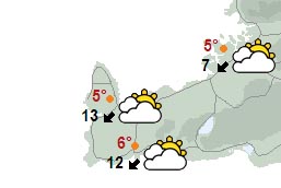 Hvassviðri og bjart í dag, hægir á morgun