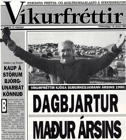 VF í 30 ár: Dagbjartur maður ársins 1990