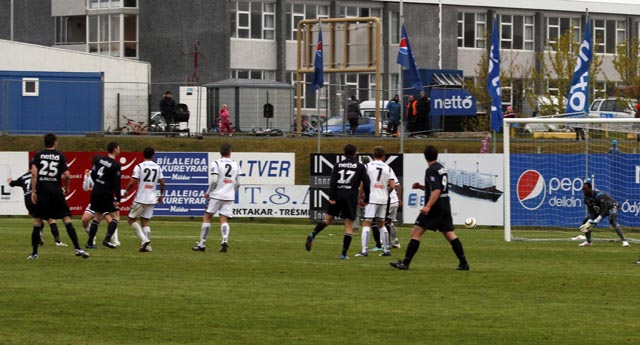 Jóhann Guðmundsson: Nýtti mér upplýsingar um veikleika ÍBV markvarðarins