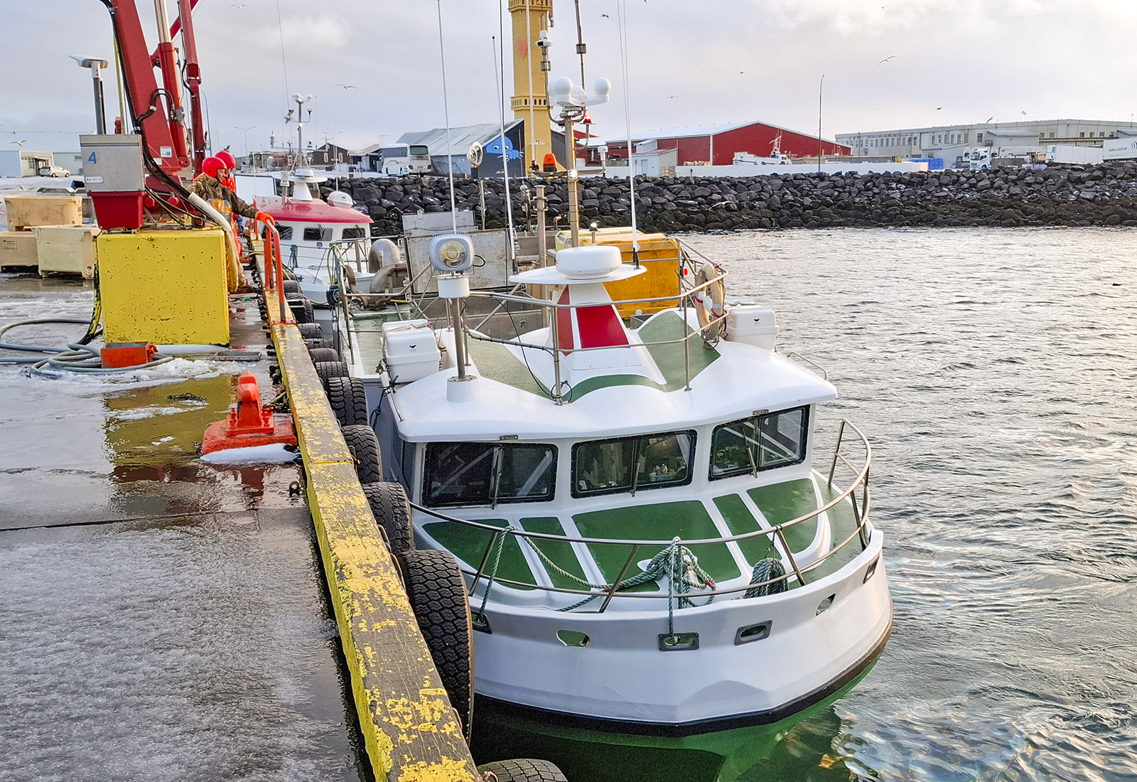 Mokveiði! Það er mikill fiskur þarna fyrir utan