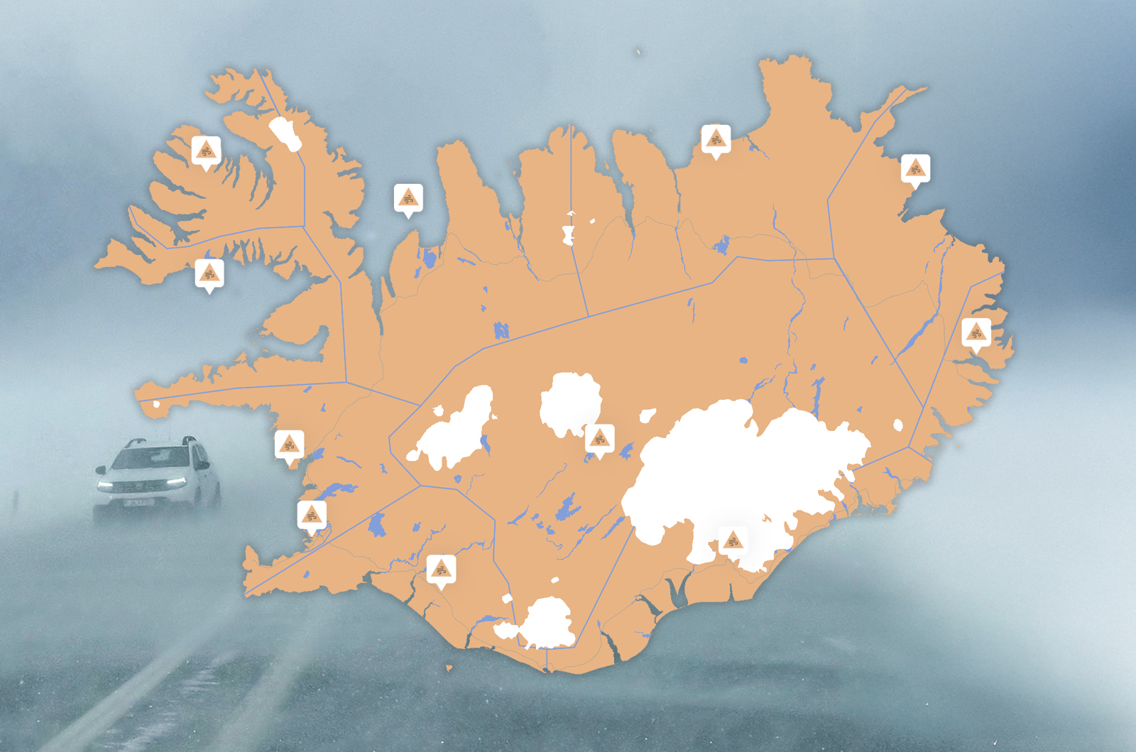 Rask á samgöngum vegna óveðurs