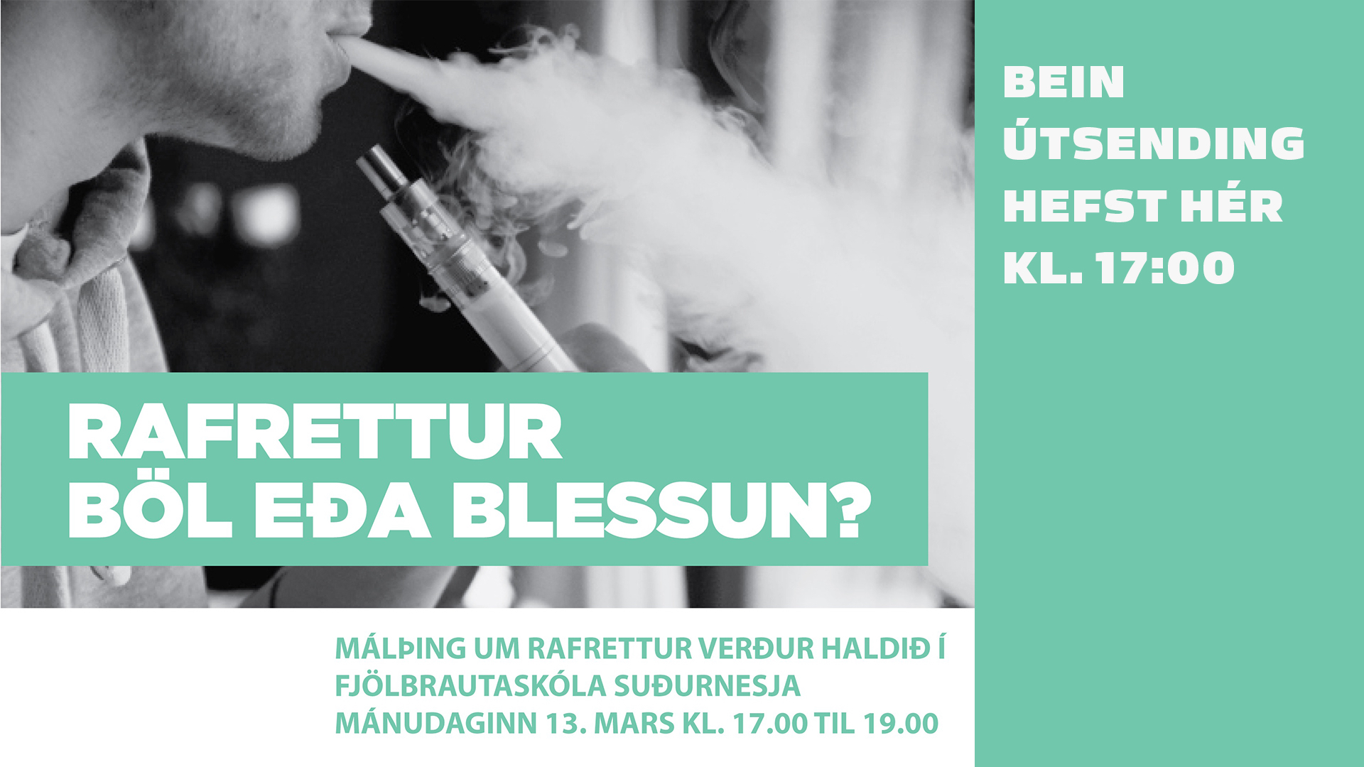 BEIN ÚTSENDING: Rafrettur - böl eða blessun?