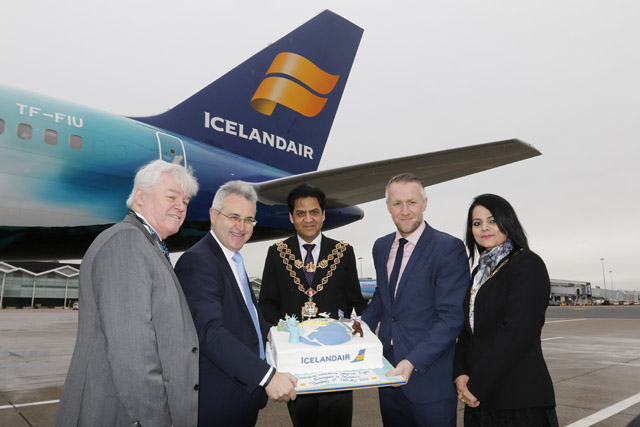 Norðurljósavélin opnaði Birmingham flugleið Icelandair