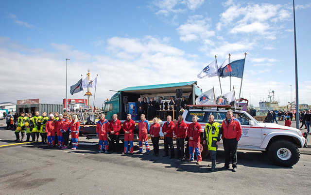 Björgunarsveitin Þorbjörn hlaðin gjöfum á Sjómannadag