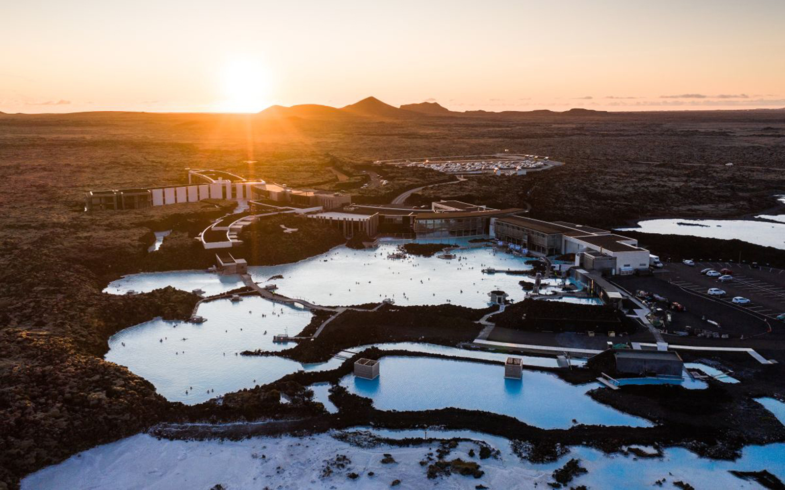 Fossar og ný gufu- og eimböð við Bláa lónið