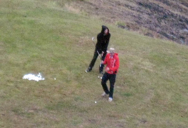 Golfboltaþjófar slógu út í Keflavíkurhöfn - gómaðir á mynd