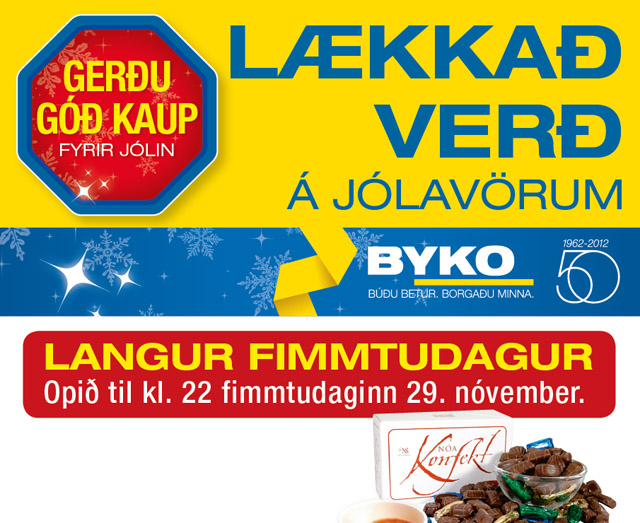 BYKO Reykjanesbæ opið til kl. 22 í kvöld