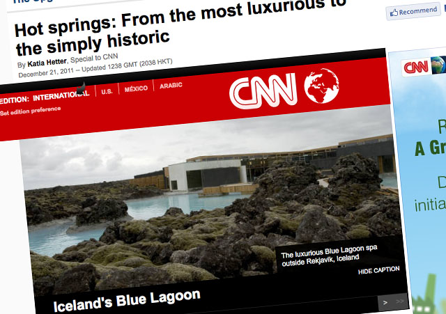  CNN mælir með Bláa lóninu sem lúxusbaðstað