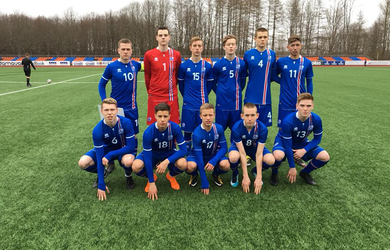 Davíð Snær skoraði með U16 ára landsliðinu