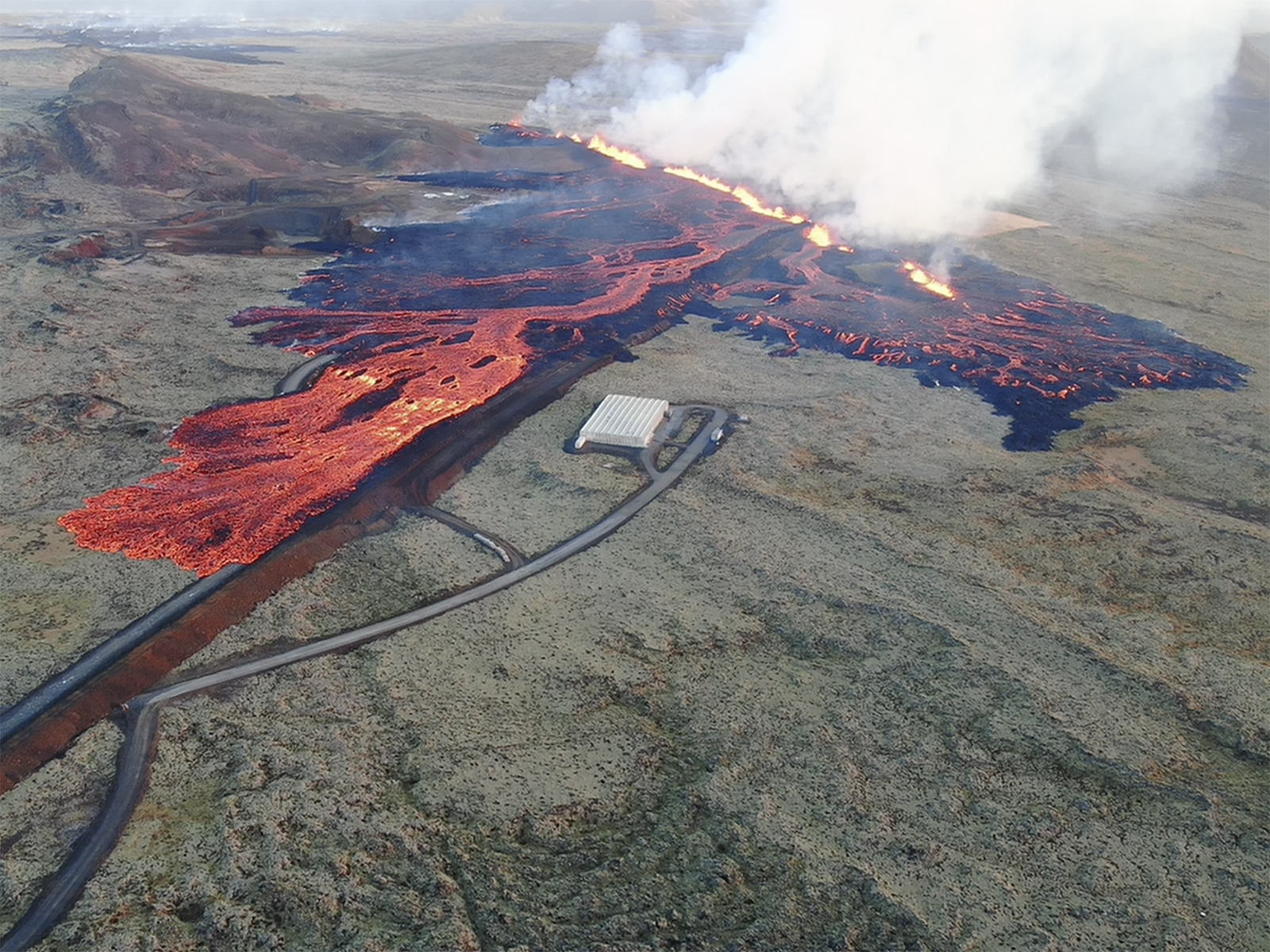 Drónar - bylting við eftirlit með atburðum eins og eldgosinu við Grindavík