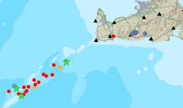 Skjálftahrina við Eldeyjarboða