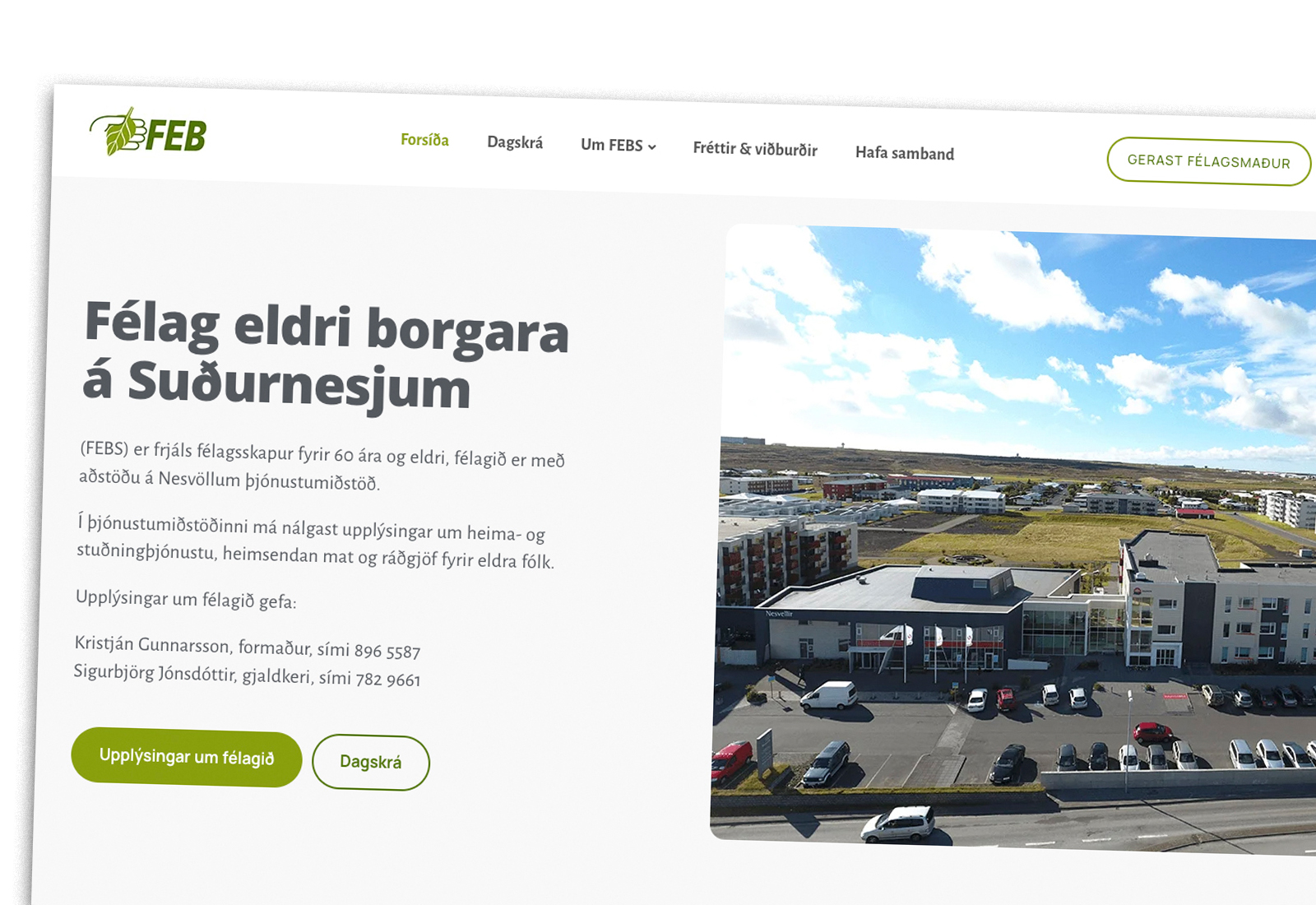 Ný heimasíða hjá Félagi eldri borgara á Suðurnesjum