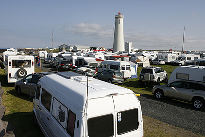 Lítið fararsnið á fólki á Garðskaga