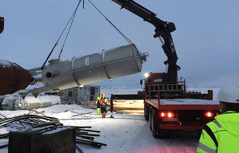 geoSilica sextánfaldar framleiðsluna