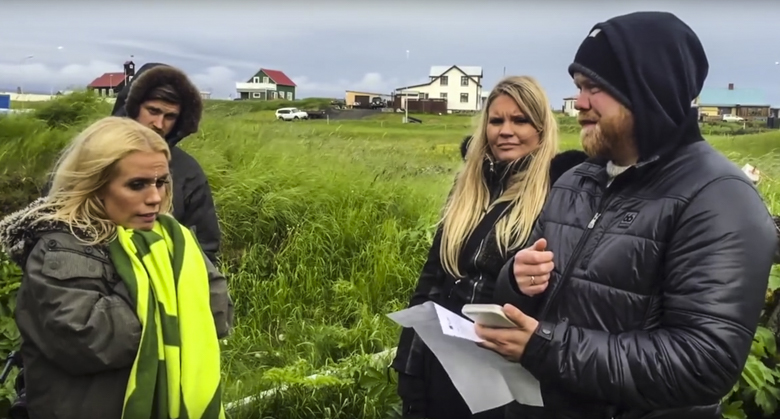 Eurovision stjarna í tökum á Reykjanesi