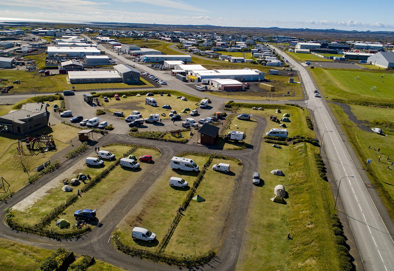 Gasmengunar getur orðið vart í Grindavík