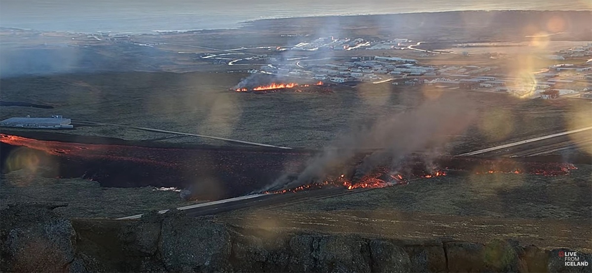 Kvikusöfnun heldur áfram - nýr sigdalur hefur myndast