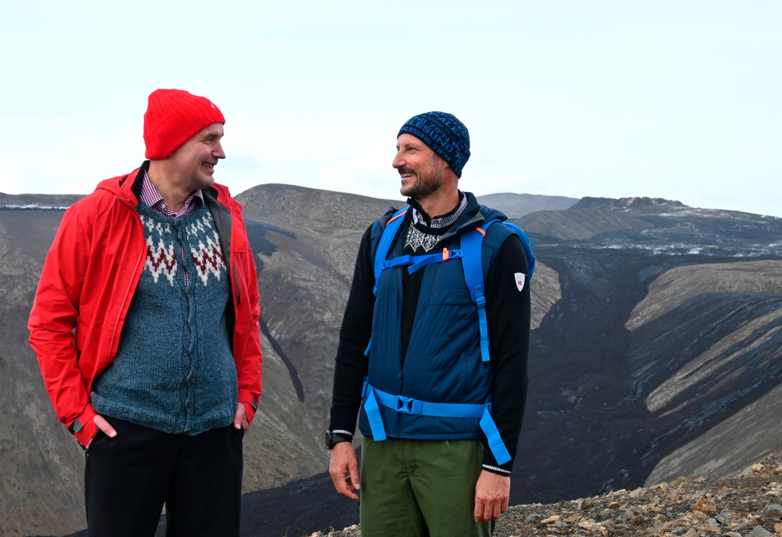 Krónprinsinn bauð norskt súkkulaði á Langahrygg