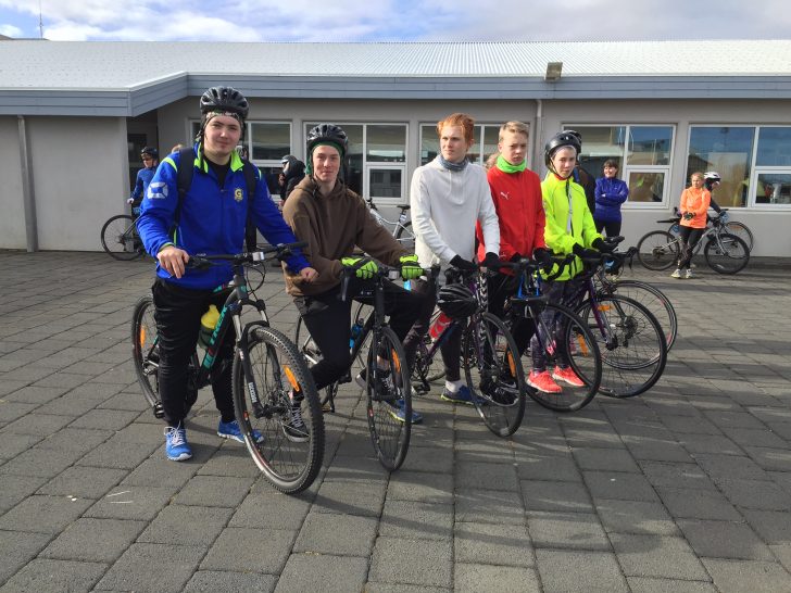 Hjólakraftskrakkar úr Sandgerði og Garði fóru 32 km