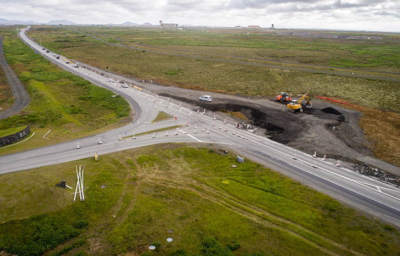 Svona er staðan við nýju hringtorgin