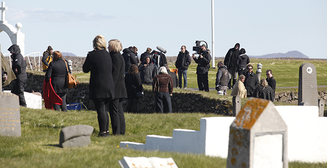 Sandgerðingum borgað fyrir að mæta í jarðarför