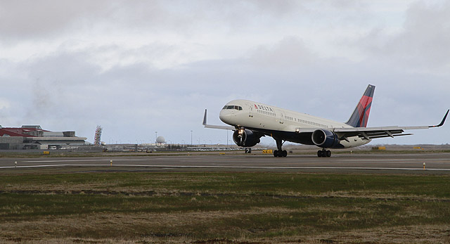 Góður meðbyr í fyrsta flugi Delta til Keflavíkur