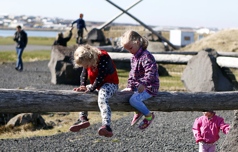 Listahátíð barna fór vel fram í veðurblíðunni