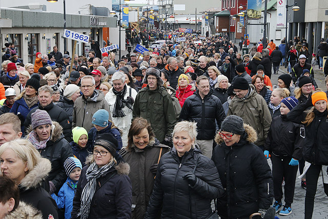 Sjáið þúsundir andlita í árgangagöngunni - myndir