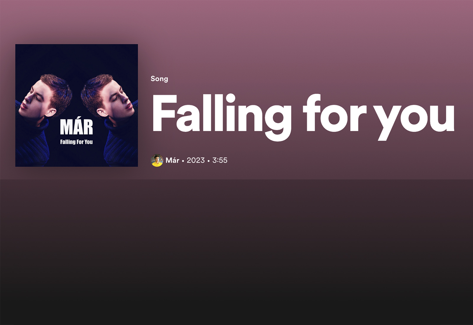 Már með „Falling for you“