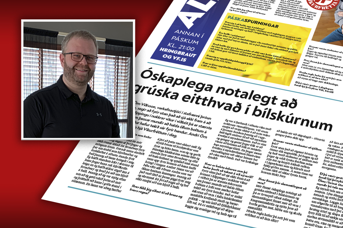 Óskaplega notalegt að grúska eitthvað í bílskúrnum