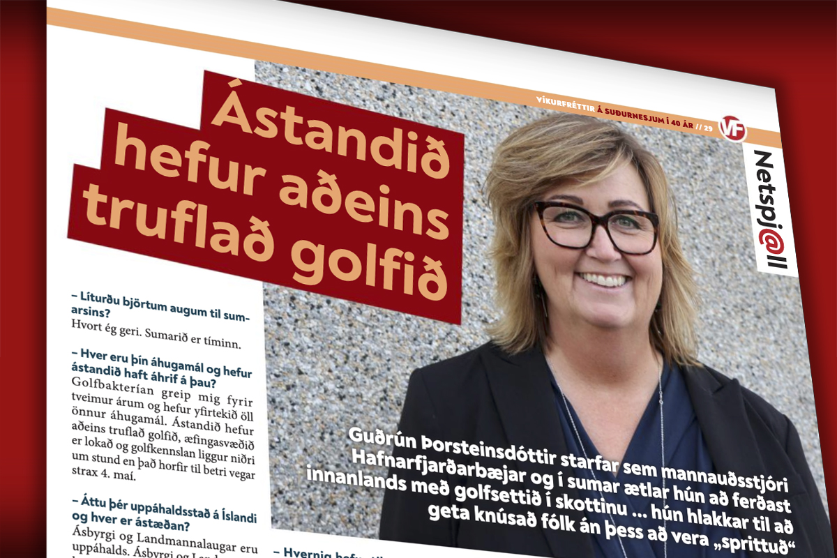 Ástandið hefur aðeins truflað golfið