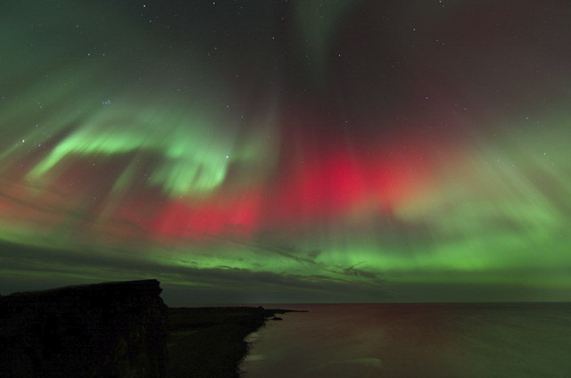  Þetta köllum við alvöru norðurljós á Reykjanesi