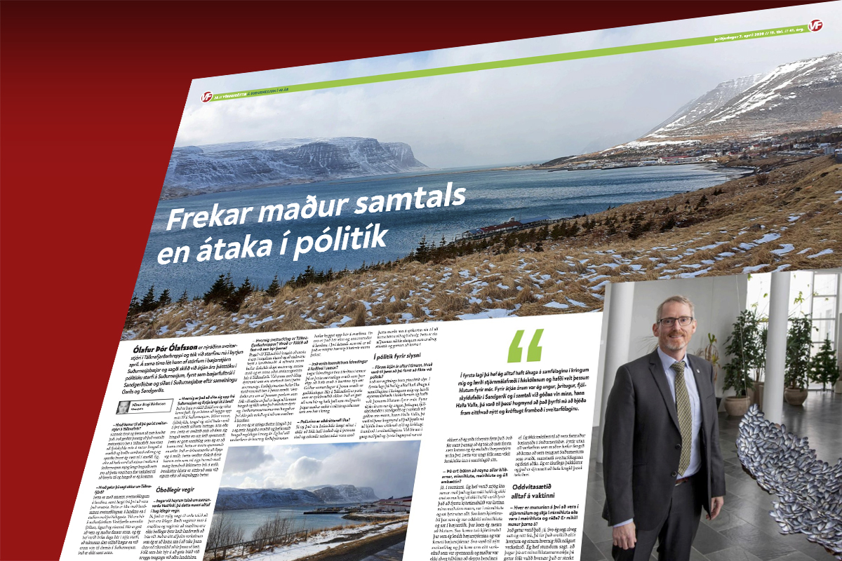 Frekar maður samtals en átaka í pólitík