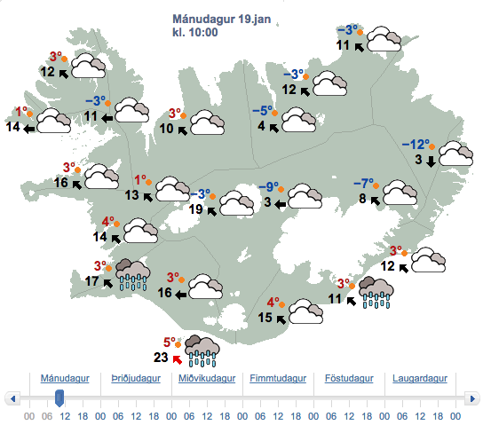 Stormur í aðsigi á S- og Vesturlandi