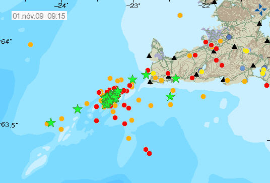 Kröftug jarðskálftahrina út af Reykjanesi