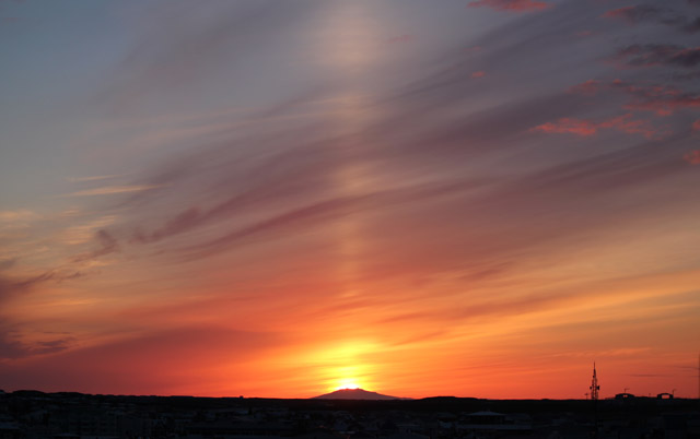  Sólin settist í jökulinn