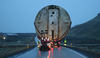 Ferðin með tankinn sækist seint