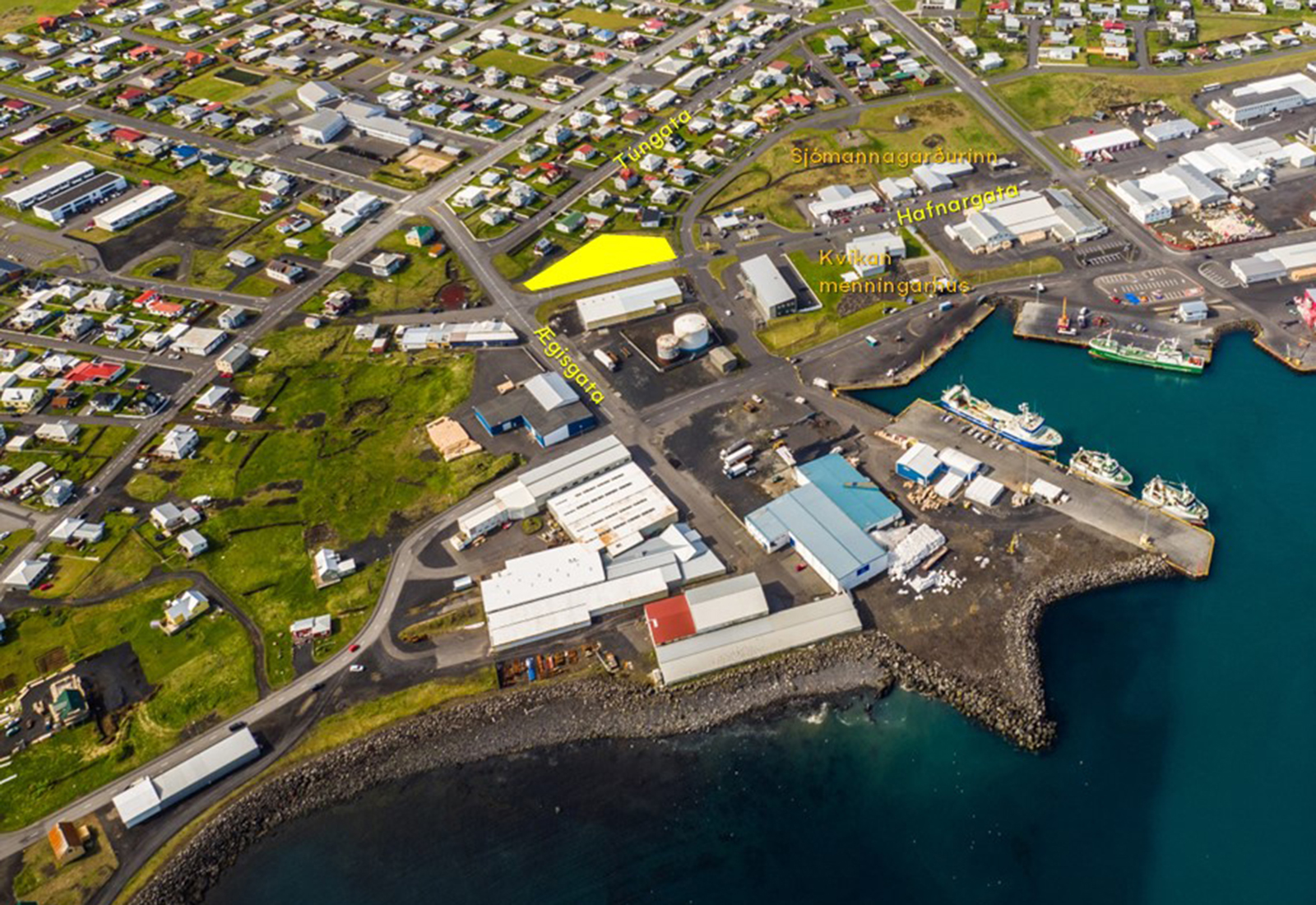 Óskað eftir áhugasömum aðilum um uppbyggingu við Hafnargötu