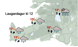 Rigning fram í vikuna