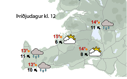 Austanátt með vætu