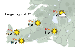 Næturfrost í norðanáttinni