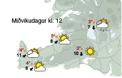 Norðanátt og kuldi