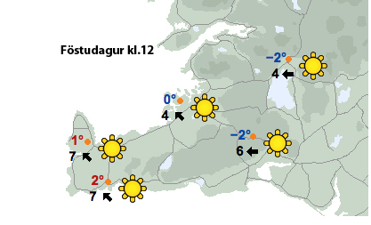 Austlægar áttir næstu daga