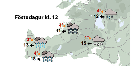 Stormviðvörun enn í gildi