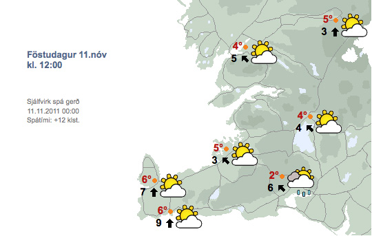 Svona er veðrið 11.11.11