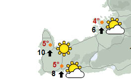 Hlýnandi veður í kortunum