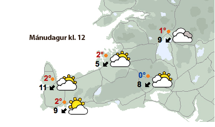 Köld norðaustanátt