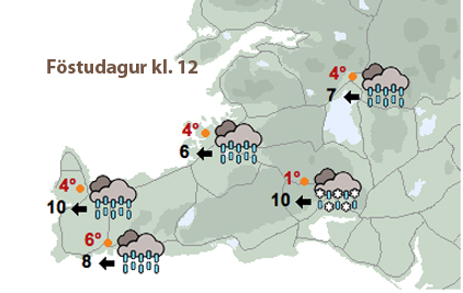 Bjart veður en kalt um helgina